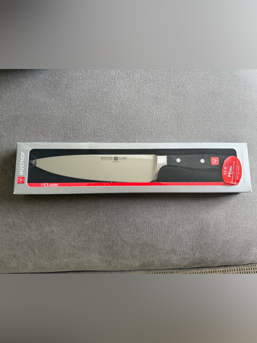 Wusthof Classic 8 Inch Chef Knife with Black Handle and Silver Blade